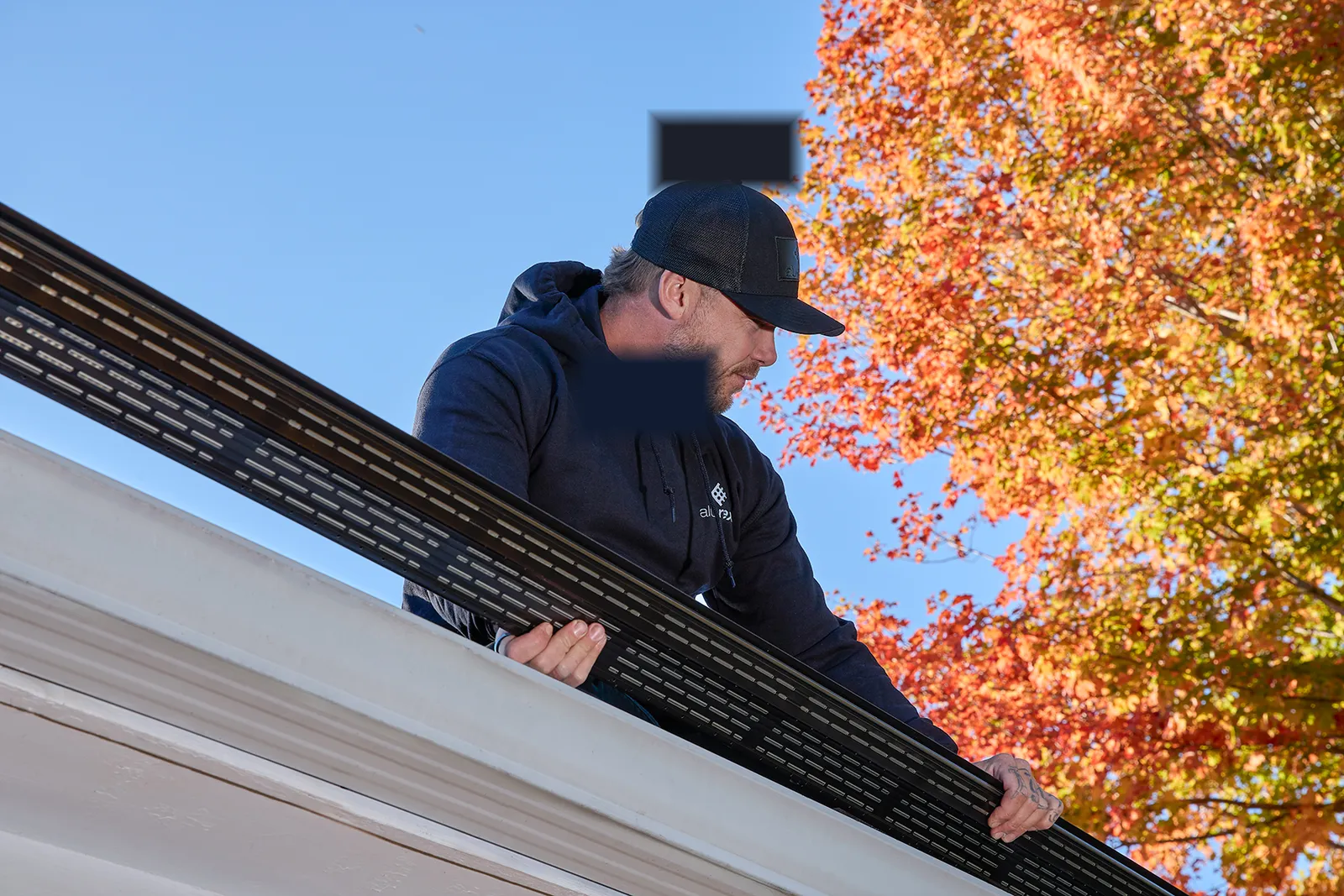 Seamless gutter run on a Stonewall home — Elite Gutter Systems, Stonewall OK